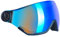 BLACK CREVICE Ersatzvisier mit Vollschutz I Skihelm-Ersatzvisier für Skihelm Arlberg & Gstaad & Saalbach & Silvretta I 5 Farben I Skihelm-Visier mit Anti-Fog-Beschichtung & UV 400 Schutz (Blau Revo)