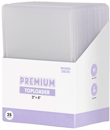 MANDU Deco Toploader für Kpop Album Fotokarten oder Sammelkarten, 7,6 x 10,2 cm, 25 Stück