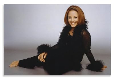 PURRCOCO Poster American Women Film Producers Jodie Foster, Gemälde auf Leinwand, Wandkunst, Poster, Rollbild, Wanddekoration, Heimposter, 30 x 45 cm