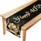 LUKIUP Tischläufer 40 Geburtstag Schwarz Gold Happy, 40. Geburtstag Männer Frauen Jahrestag Feier Party Dinner Tisch Leinen Tuch Deko für Zuhause Küche Draußen Drinnen, 180x35 cm