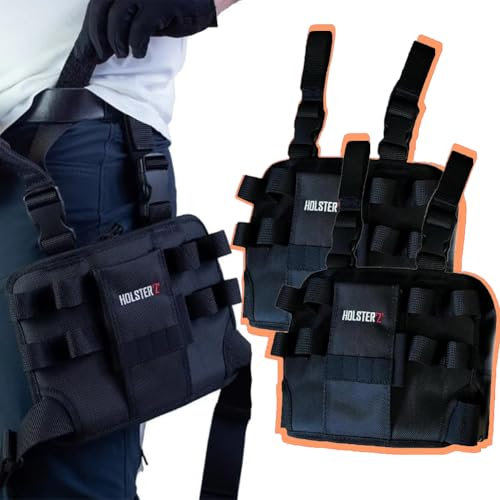 Holster Z 2.0 Tool Pouch, Electrician Leg Tool Pouch with Belt Clip, Dach Pro Holster Z 2.0 Tools, Multi-Purpose Tool Holder for Electricians, Toughbuilt Tool Pouch for Electricians (2 Pcs)