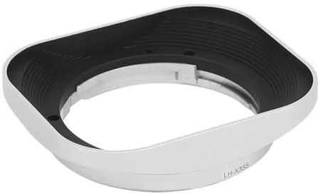 LH-X35S Quadratische Metall-Gegenlichtblende for Fuji for Fujinon XF35mmF2 XF 35mm f/2 R WR und XF23mmF2 XF 23mm f2 R WR Objektiv Silber