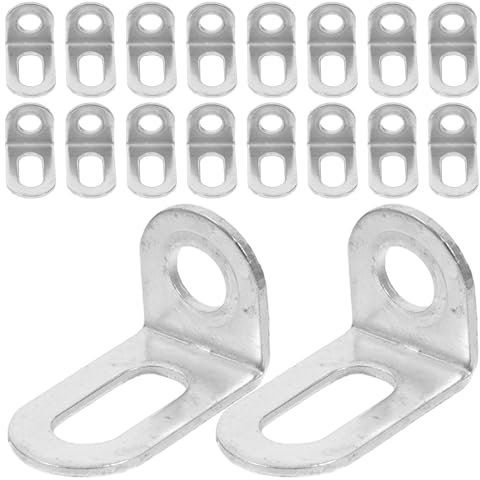 JECOMPRIS 90-grad-winkelhalterungen 50 Stück L- Für Regale Rechtwinklige Metallhalterungen Für Holz Einfache Installation