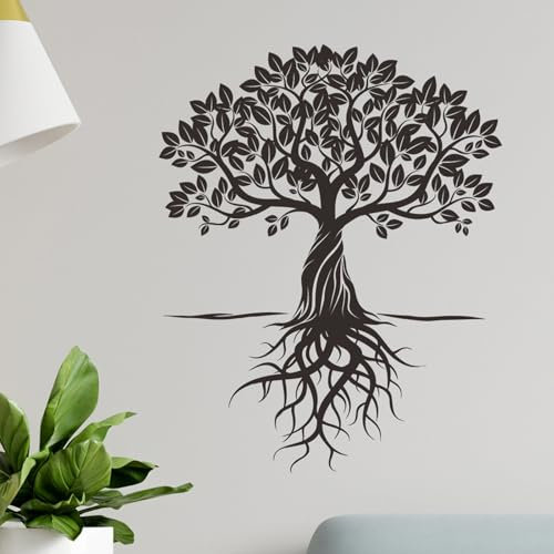 astylishome Wandtattoo Hängende Wandaufkleber Blätter Pflanzen Wandsticker Wandtattoos Tapete Kinderzimmer Mädchen Schlafzimmer Wohnzimmer Sofa Wanddeko 1003