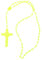 MDHQ Perlenketten, Rosenkranz, leuchtende nachtleuchtende Halsketten, leuchtende Rosenkranz-Halsketten, Katholizismus, religiöser Schmuck, Party-Geschenk zum Gebet, Kunststoff