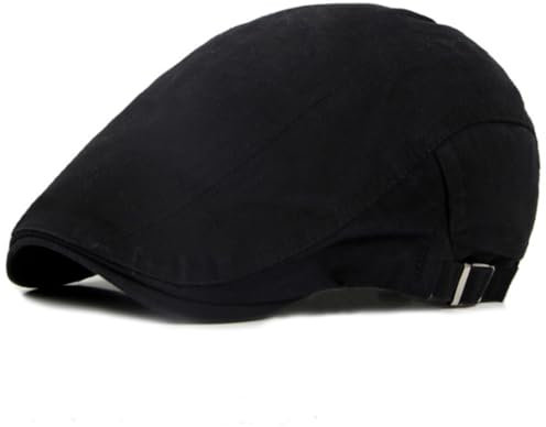 BUDUBIBI Baumwolle Baskenmütze Flatcap Herren Sommer Schirmmütze Zeitungsjunge Hut,Damen Schiebermütze Herren Sommer Hut Verstellbare Cabbie Barette Cap