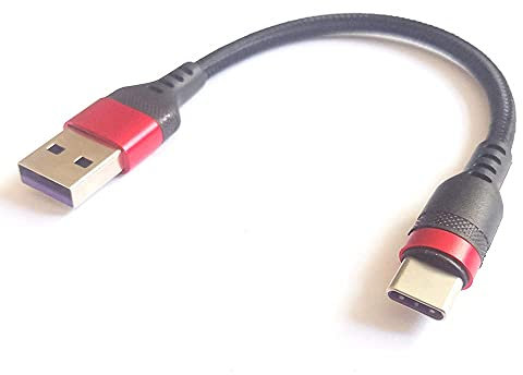 DUXIAOSHA Cable USB C de 0,2 m, cable corto tipo C, cargador USB C, cable de carga trenzado, conecta dispositivos habilitados para USB tipo C, 20 cm