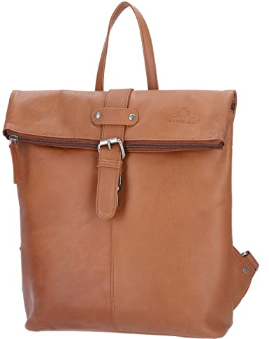 The Skandinavian Brand Leder Rucksack Hunter - Cognac