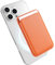 DAWEIXEAU Cartera Magnética con MagSafe para iPhone 16/15/14/13/12 Serie, Tarjetas Magnéticas Wallet de Cuero PU, Puede Almacenar de 1 a 3 Tarjetas Naranja