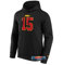 Kansas City Chiefs Hoodie MAHOMES Kapuzenpullover Herren NFL Fanartikel + Fanergy Traubenzucker (DE/NL/SE/PL, Alphanumerisch, L, Regular, Regular, Mahomes Schwarz)