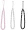 Zovator 3Pcs Sparkling Crystal Bead Phone Lanyards, Phone Strap Charm for Girls Ladies Women