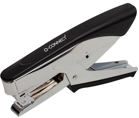 Heftzange Q-Connect KF14223, Metall 20 Blatt silber/schwarz, für 24/6, 26/6