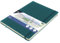 Skizzenbuch Kangaro A4 Dark Turquoise PU Hardcover 80 Blatt 140 Gramm cremefarbenes Papier mit Gummiband und Band