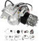 ACROSSPART 125ccm 4 Takt Motor, Semi Auto Engine Kit, Einzelzylinder Elektrostart Luftgekühlt Motor mit Pedalstart und CDI-Zündsystem 9:1 Verdichtungsverhältnis & PZ19 Vergaser
