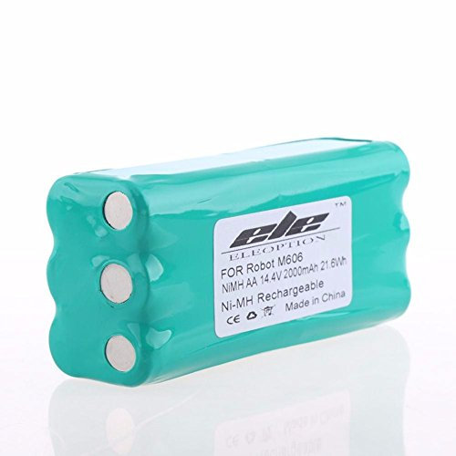 Eleoption 14.4V 2000mAh 2.0Ah Ni-MH Batterie à vide de remplacement pour Libero Vacuum 0606004, M606 14.4 Volt