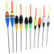 DEWIN Fisch Karpfen Haken,Fisch Gerät Bunter Fischkarpfen Schwimmt Bobbers Haken Süßwassersalzwasser 10 Pcs