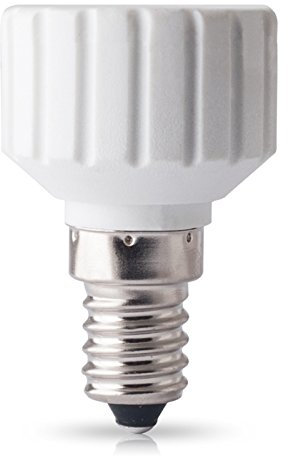 5x E14 auf GU10 Sockel Fassung Adapter LED Lampensockel Lampenfassung 230V für LED Leuchtmittel, Glühbirnen, Halogen Lampen Licht