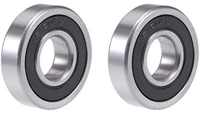 sourcing map 16101-2RS Kugellager 12x30x8mm Doppelt Abgedichtete Chromstahllager Rillenkugellager Bearing Rollenlager für Skateboard 3D Drucker Roller Inline Skates (2 Menge)