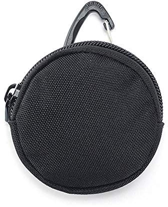AILOVA Cartera táctica 900D, monedero portátil con gancho para auriculares, mini llavero para caza, tiro, camping (negro)