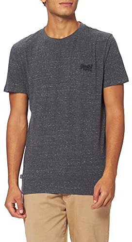 Superdry Herren Vintage Logo Emb Tee T-Shirt, Charcoal Heather, M