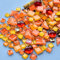 200 g di mosaico di cristallo di colore misto, piccole piastrelle di mosaico fai da te per bambini fai da te fai da te in cristallo per artigianato bagno cucina decorazione casa (serie arancione)