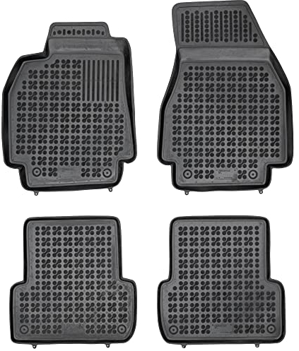 MOTOS Gummimatten Auto Fussmatte passt für Renault Megane II 2002-2009 Verbessern Sie Ihren Reisekomfort mit Antirutschmatte Auto - Allwetter fußmatten Auto, Schutz vor Verschmutzung