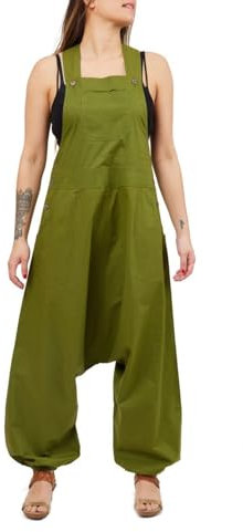 FANTAZIA Salopette Sarouel Donna Liberia - Taglia S - XXXL Kaki, cachi., M