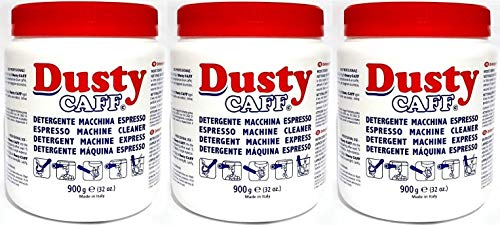 DUSTY CAFF Espresso Machine Cleaner Powder (3 x 900 g)
