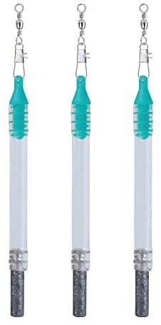 Zite Fishing Tiroler Hölzel/Holz Angel-Blei 60 g - Grundblei Gewicht mit Auftriebskörper – Krautblei Aal Zander Karpfen Grund-Angeln 3 Stück