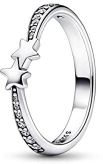 Pandora Moments Ring Sterne, Sterlingsilber, mit klarem Cubic Zirkonia