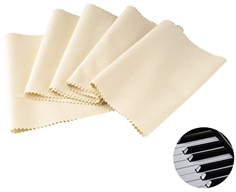 Linkidea Anti-Dust Piano Keyboard Cover, 88 Tasten, Soft, Durable, waschbar, für Acoustic & Digital Piano und Elektronisches Keyboard (Beige)