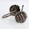 Crochets pour Rideau de Douche en Bronze : Anneaux de Rideau de Douche en métal Bronze antirouille - Crochets en Forme de nœud Marin pour Rideau de Douche - Lot de 12