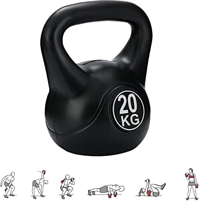 MAGIC SELECT 20 kg Kettlebell-Gewicht mit Ergonomischem Griff, Kettlebell-Hantel für Muskeltraining zu Hause und im Fitnessstudio.