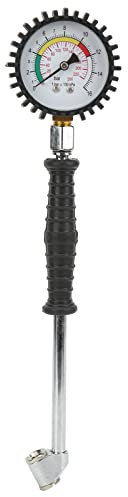 Medidor de presión de neumáticos, 0-220 PSI, tipo puntero de mano, luz intermitente de mano, indicadores de marcador lateral de lámpara LED, crimpadora de lengüeta, herramienta de crimpado 8 a 4/0,