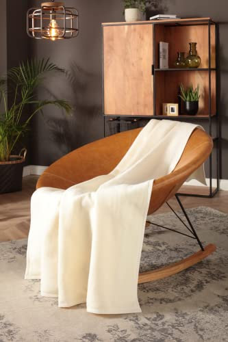 biederlack Wohndecke Cotton Sense Baumwolle Natur Größe 150x200 cm