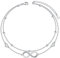 Flyow Fußkettchen für Damen Sterling Silber Geschichtetes Unendlichkeit Knöchel Armband Charm Verstellbare Sommer Strand Schmuck Geschenk für Damen Mädchen Sommertag