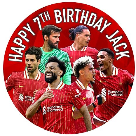 Liverpool Edible Cake topper 7.5 inch (Icing Sheet)