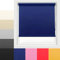 Ev Dekor Roller Blinds - Navy | Blue 120 Width 165 cm Drop, Thermal Blackout Roller Blind Insulated UV Protection Child Safe Premium Fabric Home Office Window Blinds