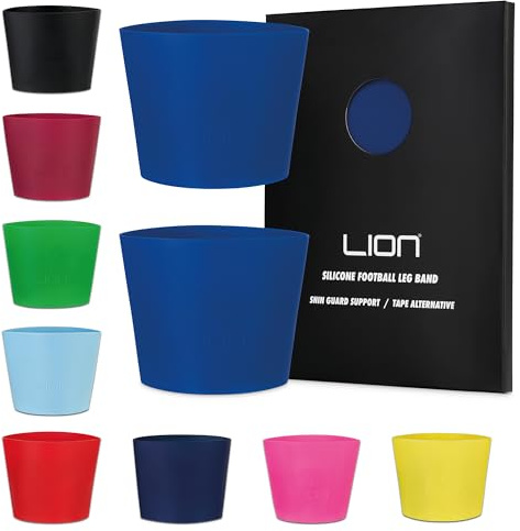 Silicone Football Leg Bands For Adults & Kids - Tape Alternative To Hold Shin Pads In Place - Variety Of Colours To Match Your Kit