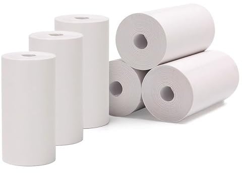 Printer Paper, 6 Rolls for Kids Instant Print Camera, 57X25mm HD Coreless Thermal Print Paper, Instant Camera Refill Print Paper, BPA Free,Compatible with Most Kids Camera