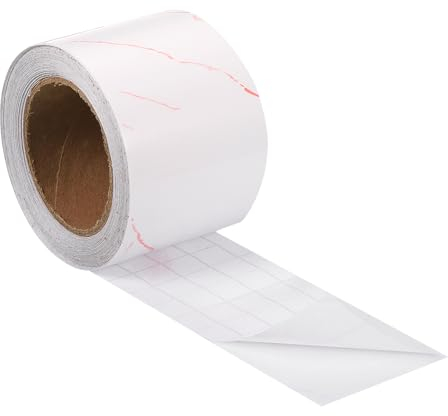 sourcing map Holzmaserung Klebeband, 2 x33 Ft Selbstklebendes Holzmaserung Reparaturband für Sockelleisten, Türen, Bodenreparatur, Möbeldekoration Rote Linie