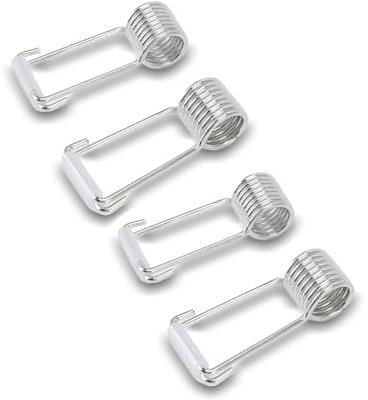 FLEXMAN 4pcs portes universels à ressort papillon, 8cm Porte à ressort Ferme Porte à Ressort Papillon Universel, Goupilles Charnière Porte Accessoires Loquet Porte, Ajustement à Fermeture