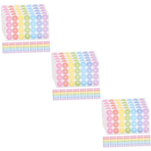Operitacx 60blätter Selbstklebende Lochverstärkung Aufkleber Für Lose-papier Bunte Reparaturetiketten Für Handbücher Planner Und Bastelprojekte Hochwertige Stabile Haftung Für Schule