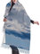 WOTDKG Kaschmirschal, Fransenschal, Motiv: Baum und Schneemänner, Unisex, Kaschmir, Fransenschal, Weiß, Landschaft mit Bergen und Wolken, One size