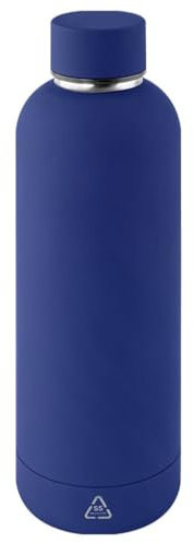 Cocholate | Botella térmica agua acero inoxidable personalizada láser | Sin BPA | Mantiene 24H Frio / 12H Calor | Isotérmica y Hermética - Doble Pared al Vacío a Prueba de Fugas | 500ml (Azul)