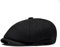 GOZINA Schiebermütze Herren Newsboy Cap, Baskenmütze Herren, Flatcap Herren, Ballonmütze Schirmmützen für Herren (DE/NL/SE/PL, Alphanumerisch, Einheitsgröße, Schwarz)