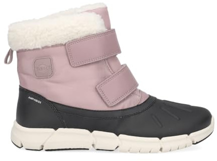 GEOX JUNIOR J FLEXYPER GIRL B ABX ANKLE BOOTS ANTIQUE ROSE/BLACK 30_EU