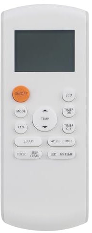 ALLIMITY RG57A7/BGEF Telecomando Condizionatore Compatibile con Midea AC A/C RG57A7/BGEF RG57A6/BGEFU1 CR166-RG57A6EU-6 RG57D/BGE RG57B/BGE RG57B2/BGE RG57/BGE RG57A/BGE