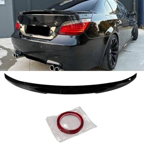 Für BMW 5 Series E60 M4 Style 2004-2010 Heckspoiler Glänzend Schwarz AutoVision