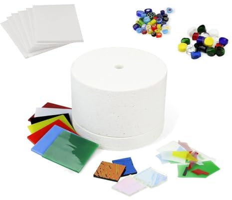 Ensemble de fours à micro-ondes faciles à utiliser - Accessoires en papier parfaits pour les bijoux et les cadeaux créatifs - Moules à fusion en verre pour four à micro-ondes